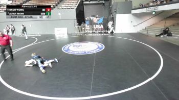 67 lbs Cons. Rd Of 16 - Thiago Wong, Legacy Wrestling Center vs Jaren Mann, RBWC (Rancho Bernardo Wrestling Club)