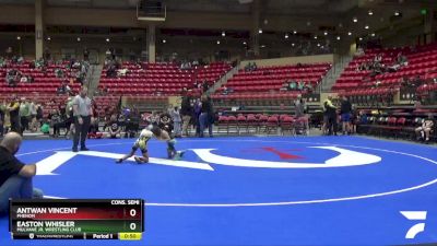 67 lbs Cons. Semi - Easton Whisler, Mulvane Jr. Wrestling Club vs Antwan Vincent, Phenom