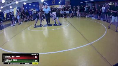 120 lbs Round 4 (8 Team) - Makana Tieri, VHWC vs Jeremy Kazanis, Avalon WV