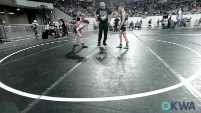 73 lbs Consi Of 8 #1 - Paden Rumsey, Pawhuska vs Myles Flesner, Team Tulsa Wrestling Club