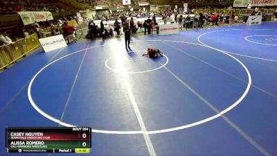 65 lbs Cons. Round 2 - Casey Nguyen, Sunnyvale Wrestling Club vs Alissa Romero, Cali Warriors Wrestling