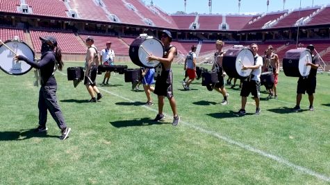 Blue Devils Battery Rehearsal In Prep For DCI West
