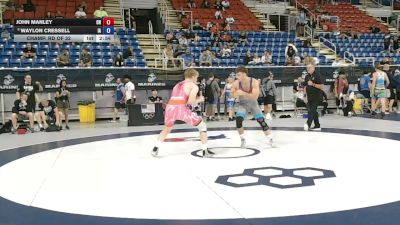 190 lbs Champ. Rd Of 32 - John Manley, Ohio vs Waylon Cressell, Iowa