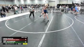 190 lbs Quarterfinal - Grey Richardson, Cavalier Wrestling Club vs Simon Schulte, Southern Illinois Regional Training Center