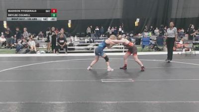 135 lbs Cons. Rd Of 32 - Brylee Colwell vs Madison Fitzgerald, Ranger 47