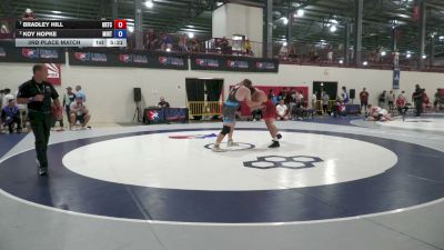 125 kg 3rd Place Match - Bradley Hill, Oklahoma Regional Training Center vs Koy Hopke, Minnesota - RTC