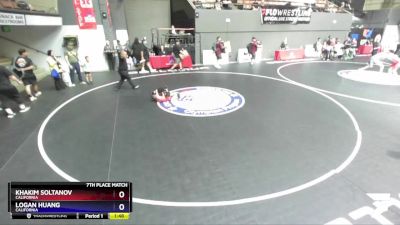 59 lbs 7th Place Match - Khakim Soltanov, California vs Logan Huang, California