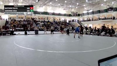 215 lbs 2nd Wrestleback (16 Team) - Jamorrie Cole, Eastside Hs vs Matthew Polyn, Locust Grove
