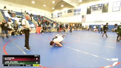 190 lbs Cons. Semi - Luke Salcido, Villa Park High School Wrestli vs Aj Foster, Fortitude