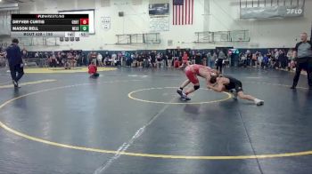 150 lbs Cons. Round 3 - Mason Bell, Nelson vs Dryver Curtis, Centennial