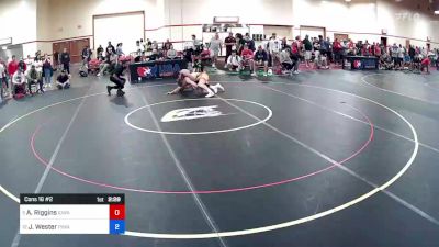 74 kg Cons 16 #2 - Aiden Riggins, Iowa vs Jed Wester, Pinnacle Wrestling Club