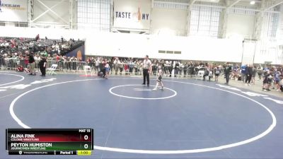 62-63 lbs Round 3 - Alina Fink, Colonie Wrestling vs Peyton Humiston, Journeymen Wrestling