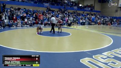 130lbs Champ. Round 2 - Malia Zottman, Kennedy Catholic (Girls) vs Teagan Trenda, Hockinson (Girls)