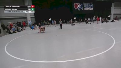 120 lbs Cons. Sub-rd Of 16 - Brodee Bryan, Shelton Wrestling Academy vs Landon Kajewski, Richland Center Youth Wrestling