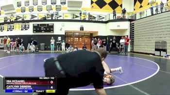 142 lbs 3rd Place Match - Mia McDaniel, Bulldog Premier Wrestling Club vs Caitlynn Dibbern, Beech Grove Wrestling Club