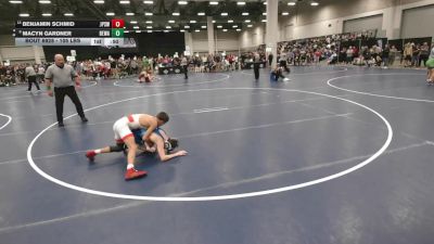 105 lbs Cons. Quarters - Benjamin Schmid, Jack Pine Savage Wrestling vs Macyn Gardner, Berge Elite Wrestling Academy