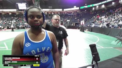 190 lbs Round 2 - Lillian Grogan, Unattached vs Quinn Jones, WNW1