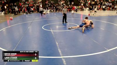 175 lbs Semifinal - Lakin Stange, Crofton-Bloomfield vs Bryce Kinnie, Sedgwick County