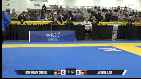 Jacob Lee Olson vs Noah Andrew Cressell 2025 World IBJJF Jiu-Jitsu No-Gi Championship