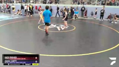 86 lbs Round 3 - Jack Pegues, Juneau Youth Wrestling Club Inc. vs Owen Carty, Bethel Freestyle Wrestling Club