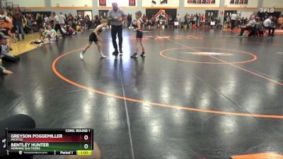 PW-14 lbs Cons. Round 1 - Greyson Poggemiller, PACK732 vs Bentley Hunter, Morning Sun Tigers