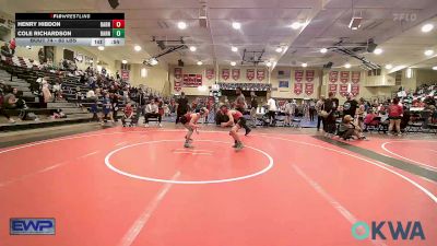 83 lbs 3rd Place - Henry Hibdon, Barnsdall Youth Wrestling vs Cole Richardson, Barnsdall Youth Wrestling