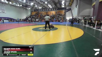 138 Boys Cons. Round 3 - Ricarte Noah Guro, Mira Mesa vs George Spears, El Capitan