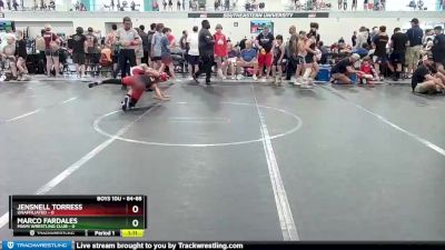 84-88 lbs Round 1 - Jensnell Torress, Unaffiliated vs Marco Fardales, Miami Wrestling Club