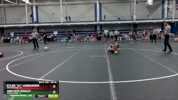 48-52 lbs Semifinal - Kyler ``kj`` Harbarger, Roughhouse vs Greyson Bosley, Unattached