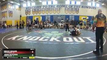 157 lbs Semis & Wb (16 Team) - Brock Weaver, The Outsiders vs Aiden Hutchins, Funky Monkey