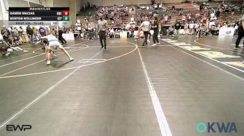 76 lbs Final - Damen Macias, Berryhill Wrestling Club vs Boston Bollinger, Tulsa Blue T Panthers