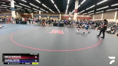 105 lbs Quarterfinal - Hailyn Gonzalez, Dead Shot Wrestling Club vs Vanessa Sixtos, Militia Trained Mat Club