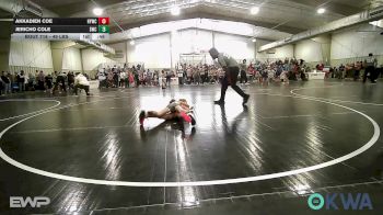 49 lbs Rr Rnd 3 - Akkadien Coe, Hilldale Youth Wrestling Club vs Jericho Cole, Salina Wrestling Club