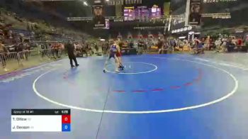 132 lbs Consi Of 16 #1 - Trey Dillow, Kansas vs Joshua Denson, Georgia