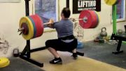 Nathan Damron Front Squats 255kg/562lb