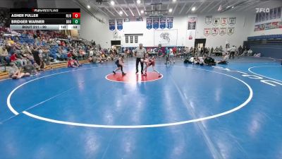90 lbs Cons. Round 3 - Bridger Warner, Douglas Middle School vs Asher Fuller, McCormick Jr. High