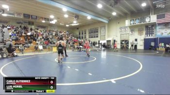 132 lbs Champ. Round 2 - Carlo Gutierrez, Buchanan vs Luis Moriel, Servite