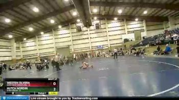 45 lbs Placement (16 Team) - Hutch Nordin, Utah Green vs Westen Olvera, Gold Rush Wrestling