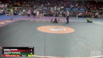 D 1 113 lbs Cons. Round 3 - Gehrig Sanders, Dutchtown vs Preston Tramonte, St. Amant