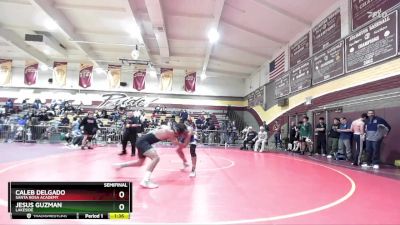 157 lbs Semifinal - Jesus Guzman, Lakeside vs Caleb Delgado, Santa Rosa Academy