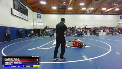 103 lbs Semifinal - Madison Avila, North Central College vs Rebekah Jimenez, Unattached