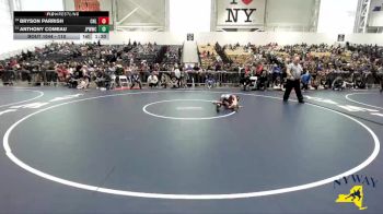 110 lbs Champ. Round 1 - Bryson Parrish, Club Not Listed vs Anthony Comeau, Johnstown Pee Wee Wrestling Club
