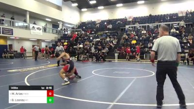 149 lbs 3rd Place - Matthew Arias, Fresno City vs Billy Looney, Mt. San Antonio