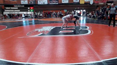 126 lbs Champ. Round 2 - Kole Younger, Marsh Valley vs Johnathon Jensen, Spring Creek