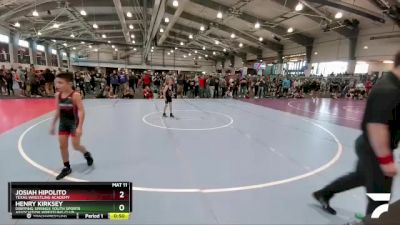 65 lbs Champ. Round 1 - Josiah Hipolito, Texas Wrestling Academy vs Henry Kirksey, Dripping Springs Youth Sports Association Wrestling Club