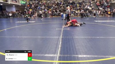 127 lbs R-32 - Stephen Myers, Parkersburg-WV vs Braden Jones, Delbarton-NJ