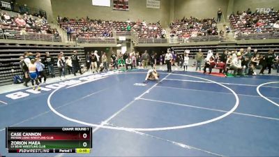 92 lbs Champ. Round 1 - Case Cannon, Payson Lions Wrestling Club vs Zorion Maea, LV Bear Wrestling Club