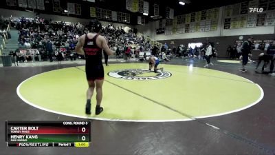 120 lbs Cons. Round 3 - Henry Kang, San Marino vs Carter Bolt, Torrey Pines