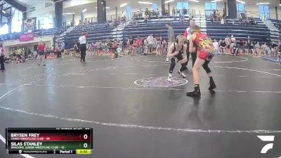 80 lbs Round 2 - Silas Stanley, Dragons Junior Wrestling Club vs Brysen Frey, Canes Wrestling Club