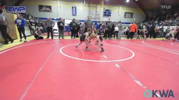 52 lbs Consi Of 4 - Kysen Morgan, Fort Gibson Youth Wrestling vs Jacob Wardlow, Heat